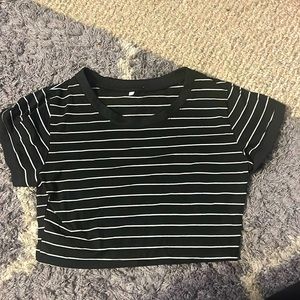 cropped stripe shirt size small from forever 21